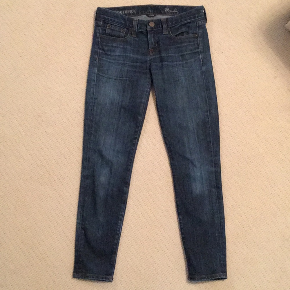 J Crew Toothpick Ankle Jeans Size 25